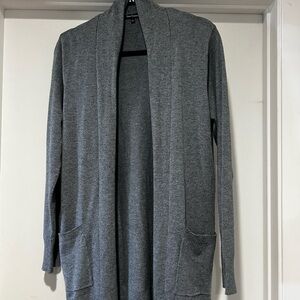 🛍️ Pink Clover Gray Cardigan Sweater Open Front Knit